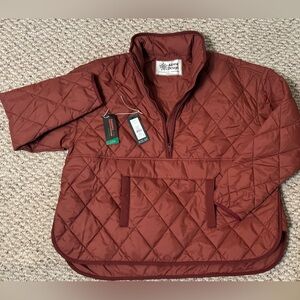 Alpine Design Terracotta Quilted Pullover